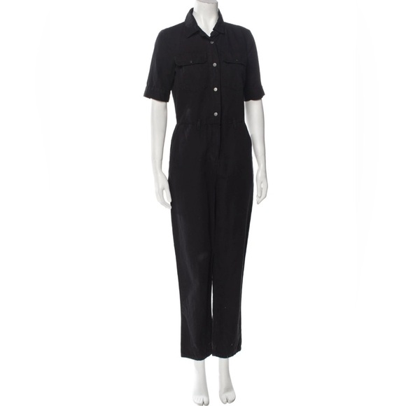 Frame Denim Pants - Frame Denim Black Jumpsuit S